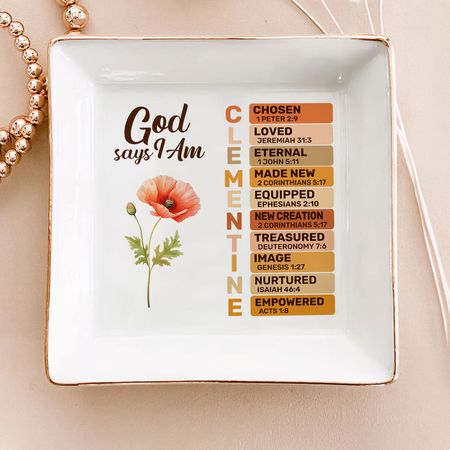 What God Says About You | Personalized Jewelry Dish