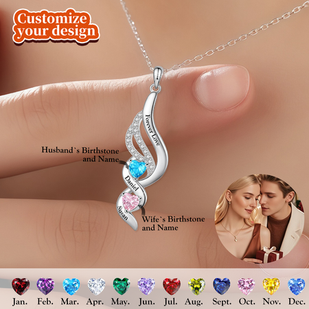 Forever Love - Personalized Birthstone Promise Necklace