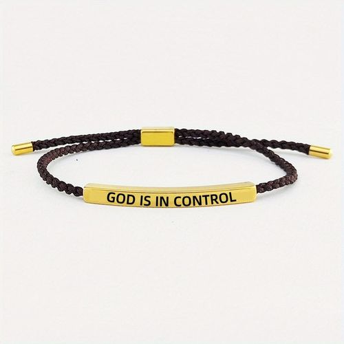 Creative Curved Tube Adjustable Braided Bracelet - Stainless Steel, Light Luxury Style, Fashionable & Versatile