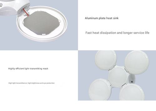 1.5-Mode Dimmable Football Light with 800mAh Battery, Solar USB Rechargeable Waterproof Lamp for Camping Night Market Wall Mount