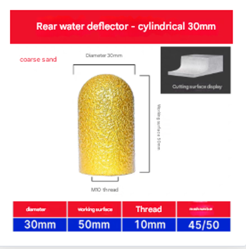 1.30mm Cylindrical Round Edge Grinding Head - Angle Grinder Tool for Quartz Stone Tile Countertop Backsplash Trimming