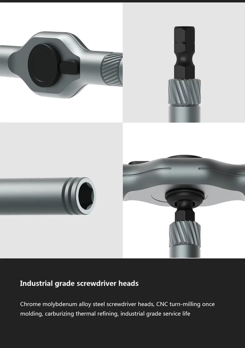 1.24-in-1 Multi-Use Ratchet Screwdriver Set High Durability Household Hand Tool Kit for Daily Repair