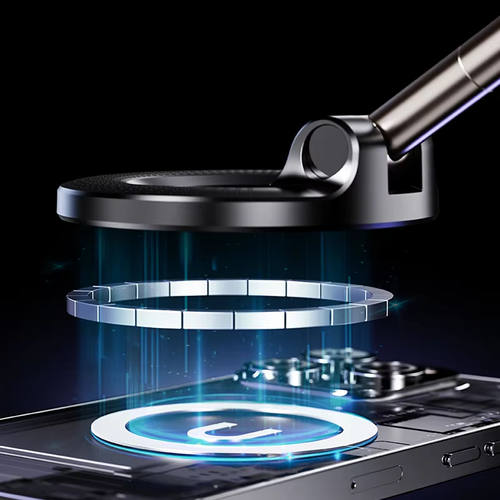 Creative & Personalized New Magnetic Phone Holder - Vacuum Navigation Desktop Foldable & Portable Lazy Bracket with Light Luxury Style, Fashionable and Versatile