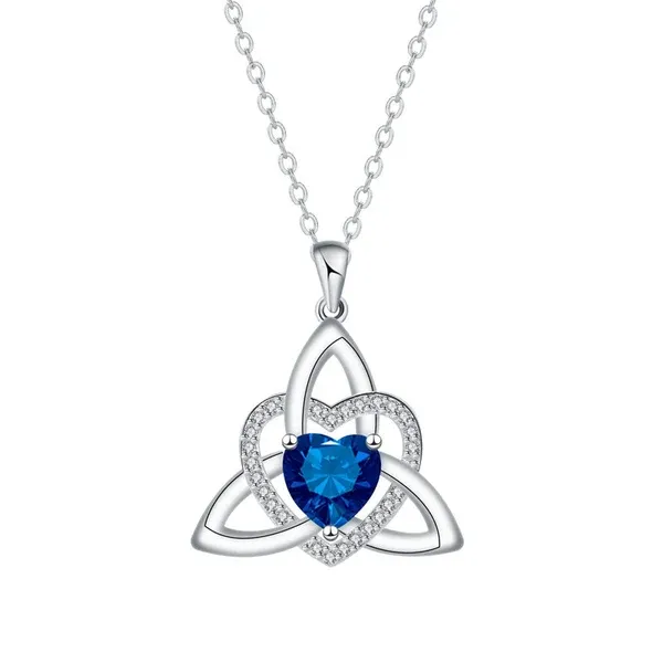 Celtic Knot Heart Pendant Necklace