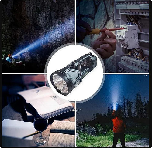 Super Bright Double-head Spotlight Portable Flashlight