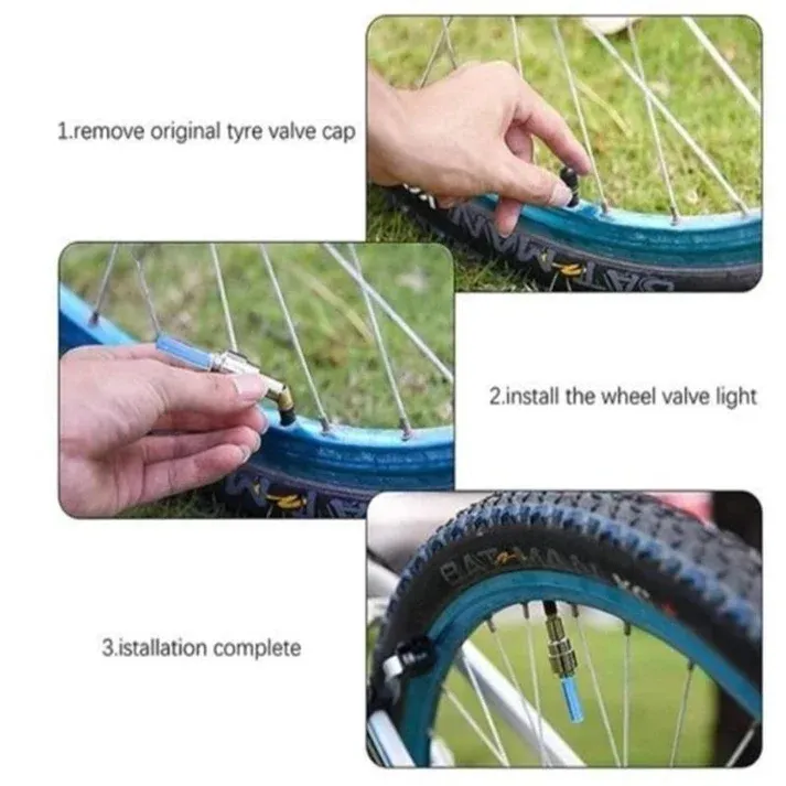 Bike Motorcycle LED Tire Valve Stem Light