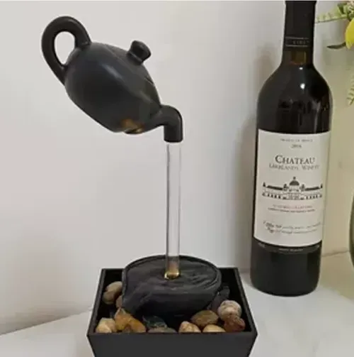 🫖 Floating Illusion Teapot Water Fountain Decor – Magical Desk Art ✨