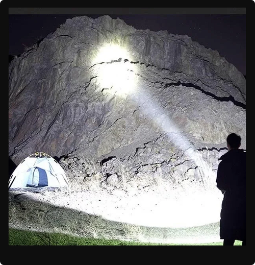 Super Bright Double-head Spotlight Portable Flashlight