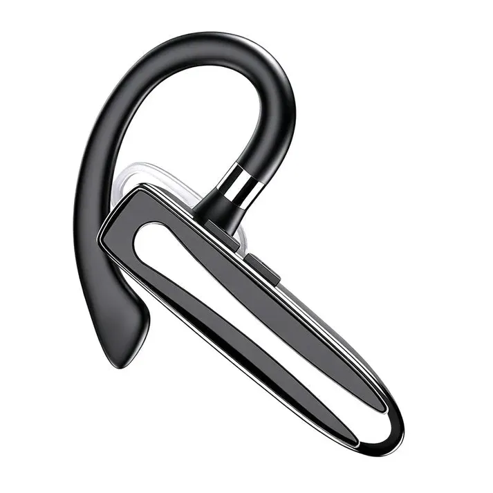 Wireless Bluetooth Single Earphone, Ear Hook Handsfree Headset with LED Digital Display Charging Case, Noise Reduction Long Battery Life Earpiece for Car Driving Business Office
