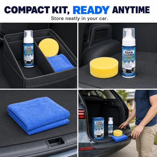 Multi-Functional Foam Cleaner for Car Interior Leather and Vinyl Restorer