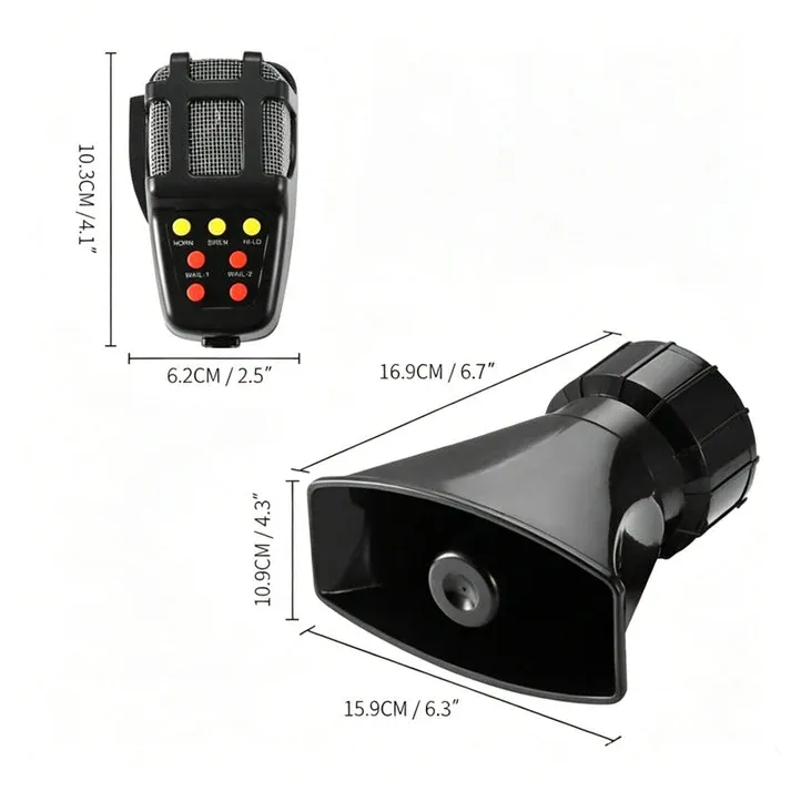 12V seven-tone car alarm horn
