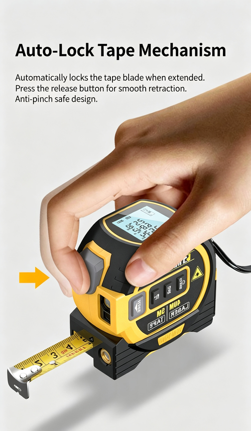 3‑in‑1 High‑Precision Laser Distance Meter