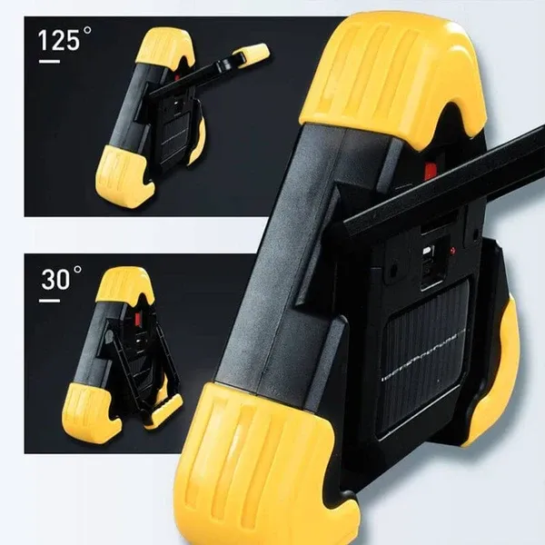 3-IN-1 solar emergency triangle warning light at the roadside