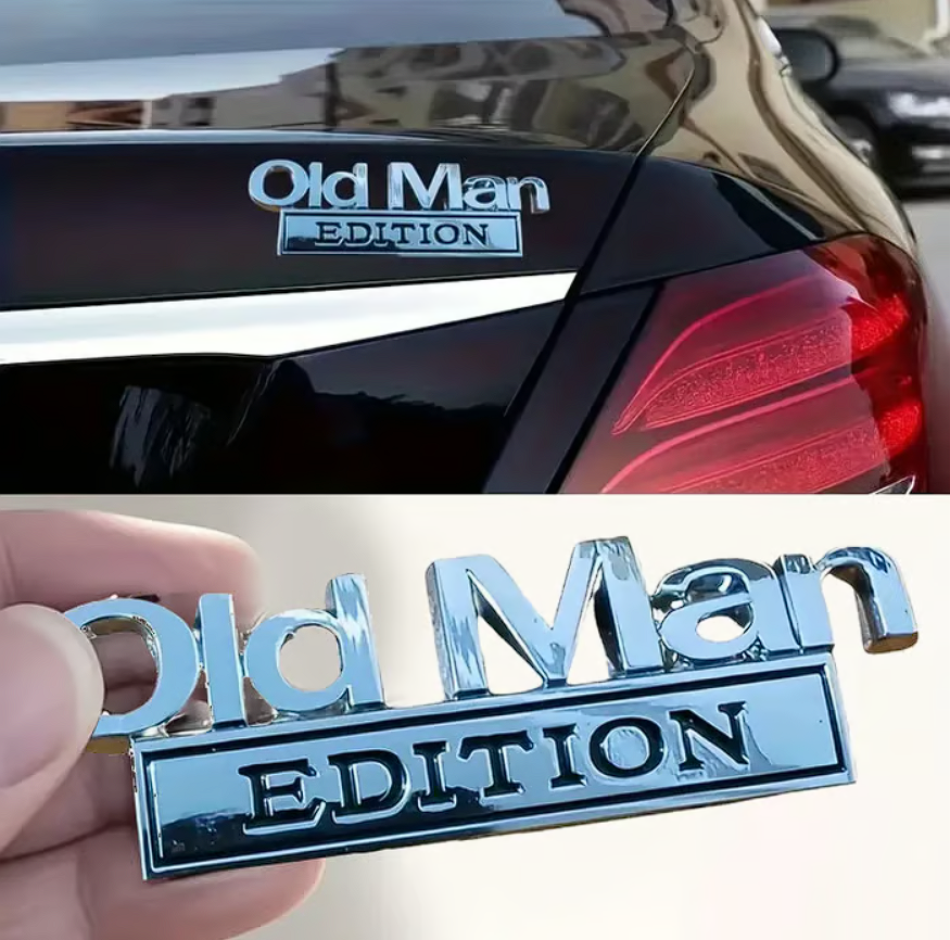 🔥Old Man Edition 3D Metal Emblem