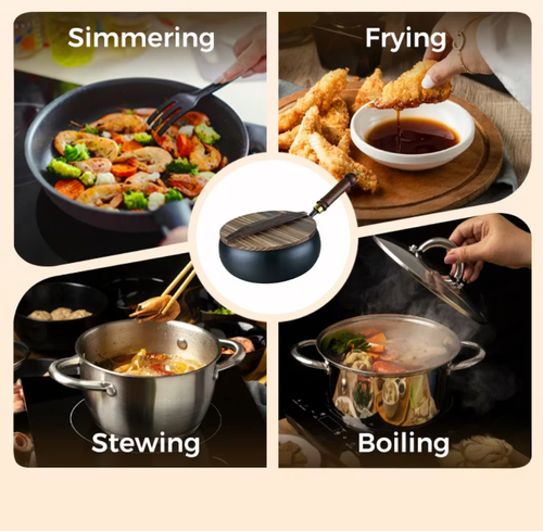 Professional-Grade Uncoated Iron Pot
