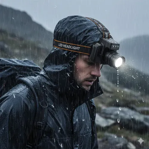 Powerful extremely long-lasting headlamp