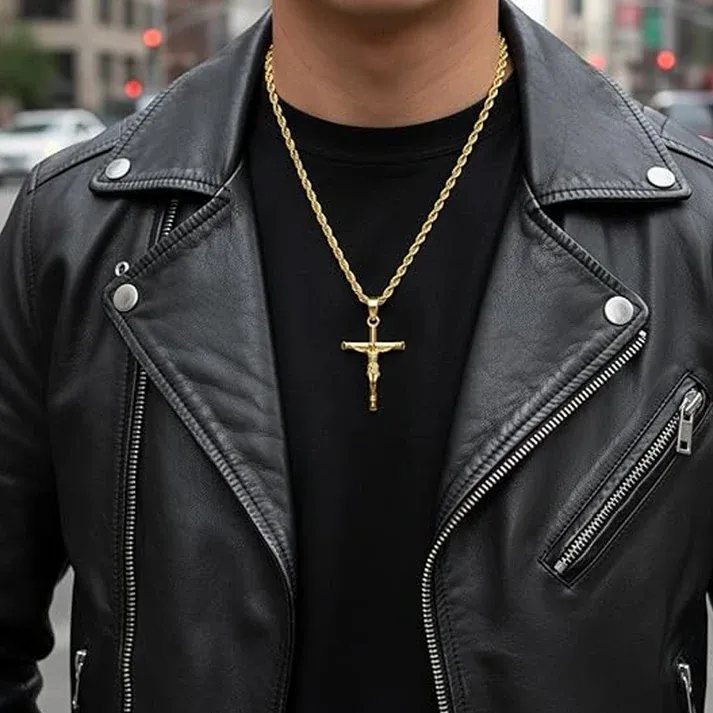 Crucifix Pendant Necklace for Men & Women