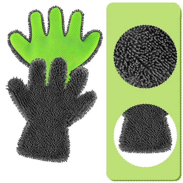 Double-Sided Five-Finger Car Wash Gloves