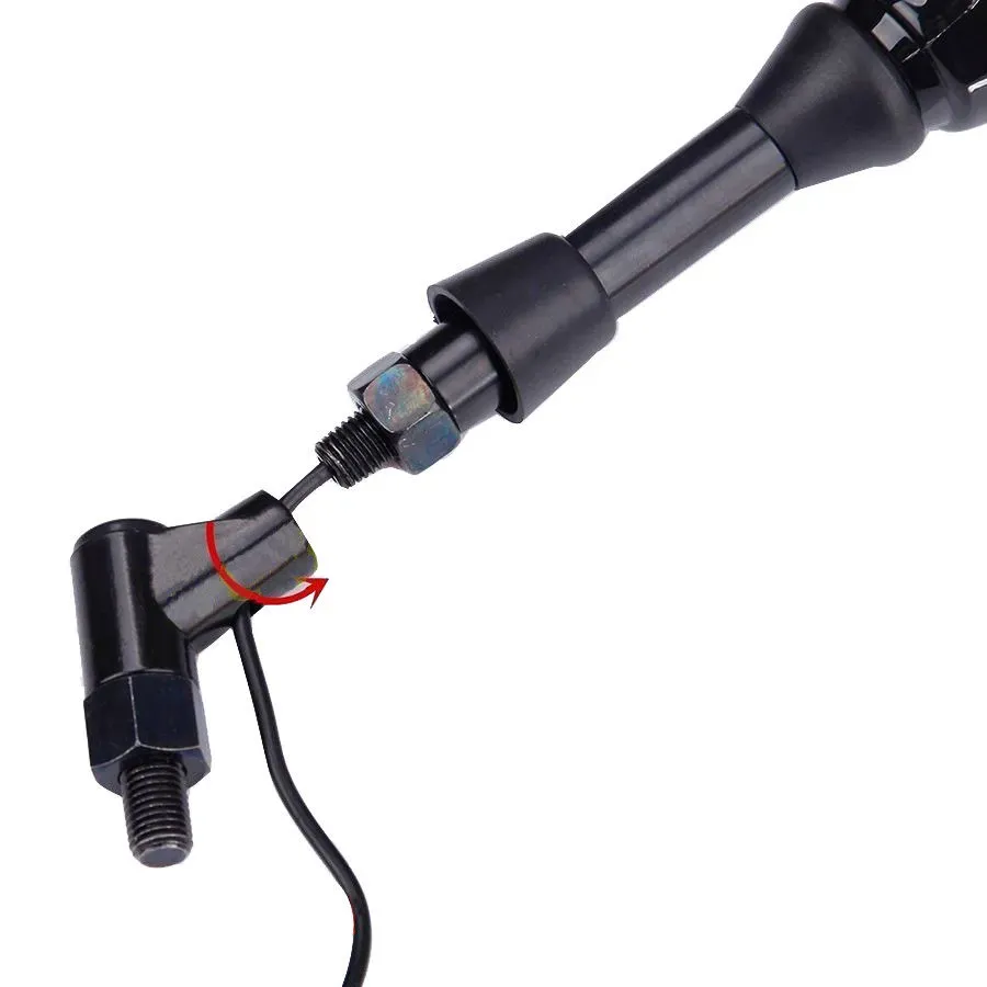LED ghost claw rearview mirror