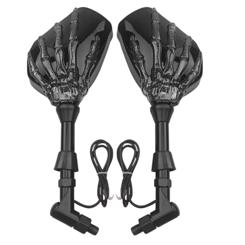 LED ghost claw rearview mirror