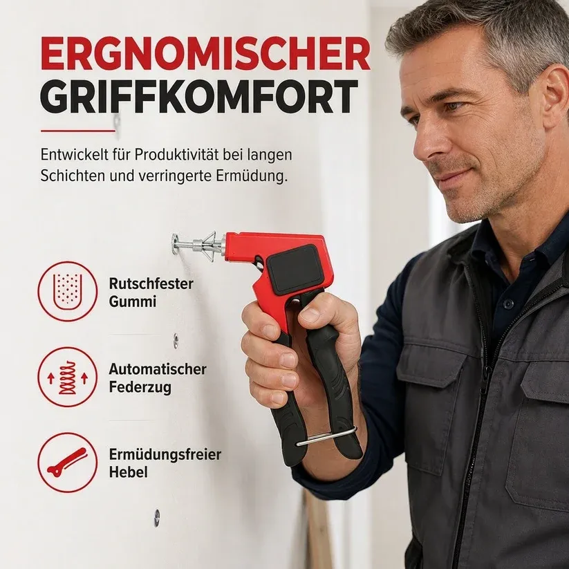 Rivet Nut Gun for Hollow Wall Anchors – Heavy-Duty, Easy Operation, Stable Fastening