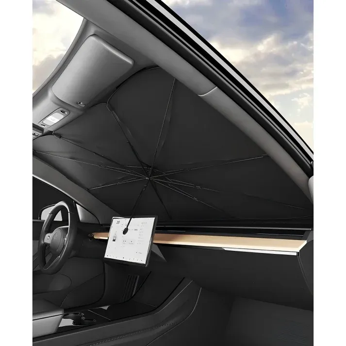 360° rod & titanium layer – Universal fit, blocks heat and UV – compact, easy to store and use