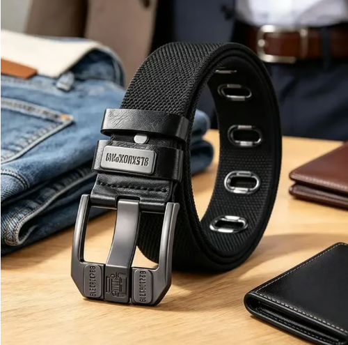 Unisex Minimalist Stylish Waistband - Buckle-Free Men's Belt, Holeless Strap