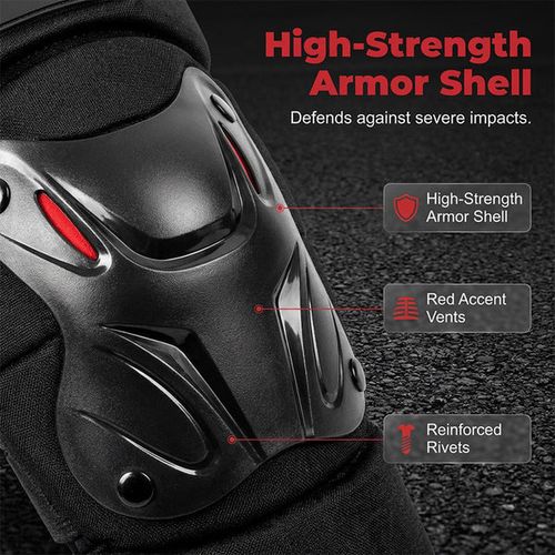 Motorcycle Knee Guards Pair, Protective Knee Pads for Motorbike Scooter Riding Anti-fall Protection