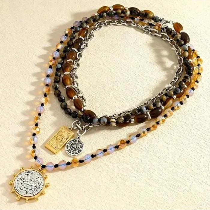 Vintage Boho Layered Necklace