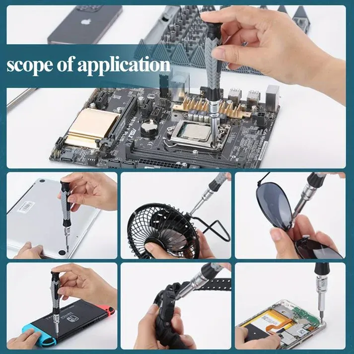 🪛128-in-1 Precision Screwdriver Set Disassembly And Repair Tool Multi-function Manual Screwdriver Book Set