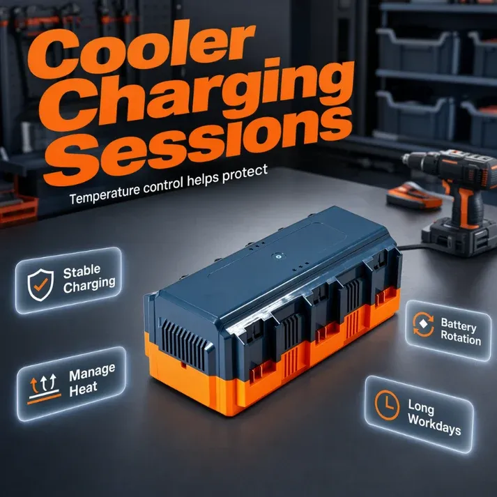 Multi-Slot Lithium Battery Fast Charger