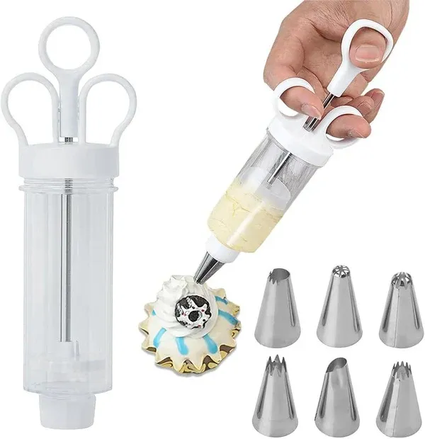 Stainless Steel Cake Decorating Gun Kit