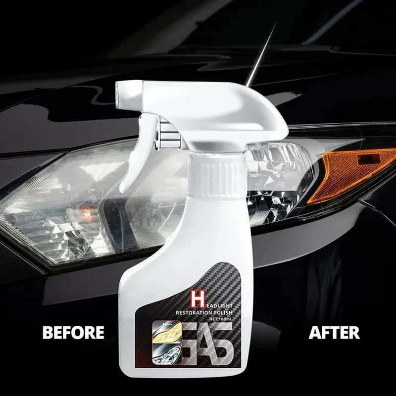 Car Headlight Restoration Kit, Headlamp Polish Set for Yellow Oxidation & Scratch Removal