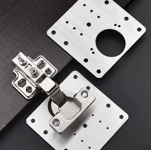 Cabinet Hinge Repair Plate with Screws