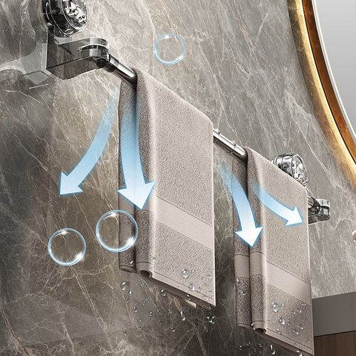 Light Luxury No-Punch - Retractable Suction Cup Towel Bar
