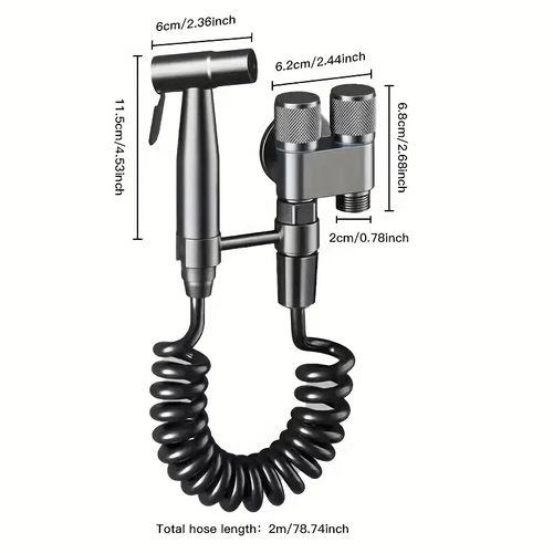 1-In-2-Out Dual Control Valve & Bidet Sprayer Set