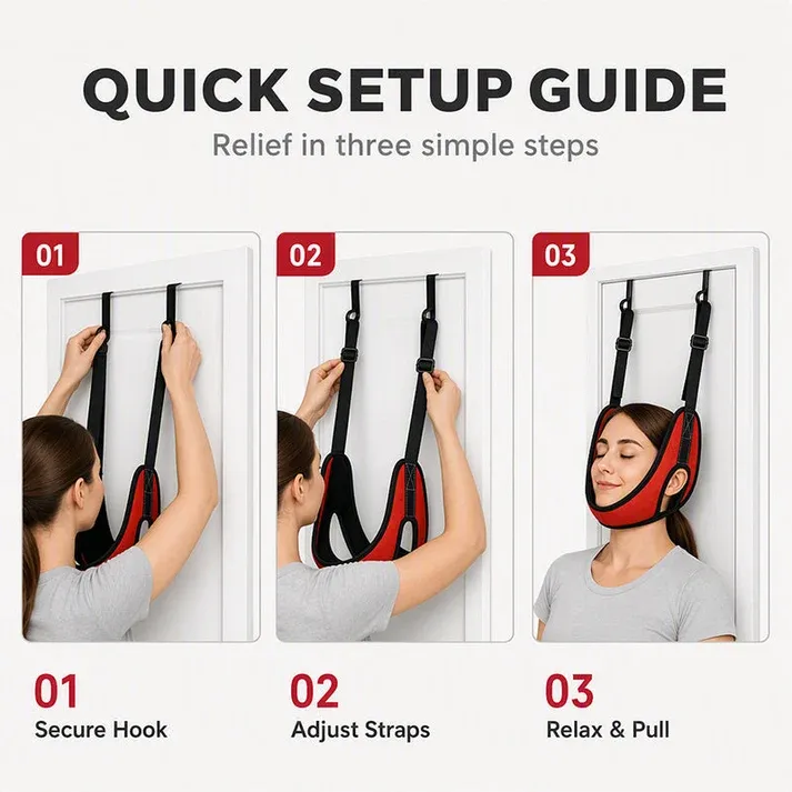 Over Door Cervical Traction Device for Neck Relaxation