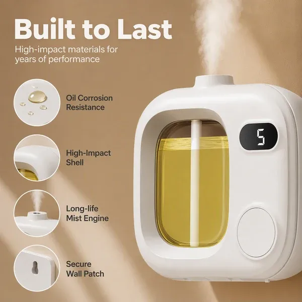 💨 Smart LED Aroma Diffuser – Adjustable Mist Control ✨