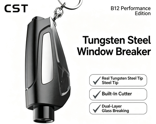 2-in-1 Emergency Window Breaker & Seatbelt Cutter