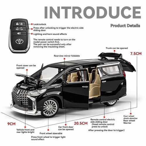 Diecast Model Car Alphard MPV