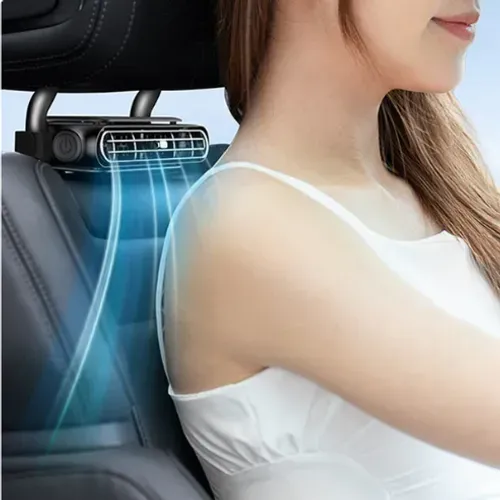 Cross-border new car twin-turbine wind car seat fan
