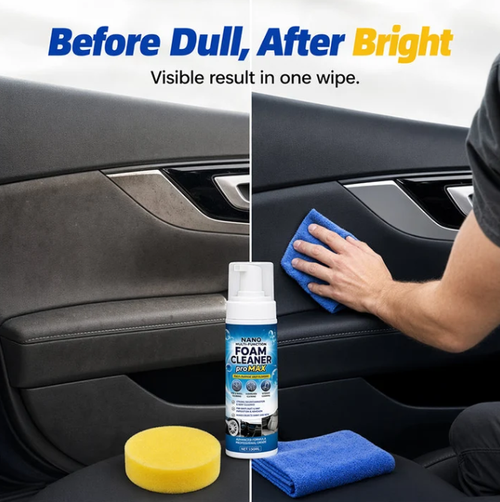 Multi-Functional Foam Cleaner for Car Interior Leather and Vinyl Restorer