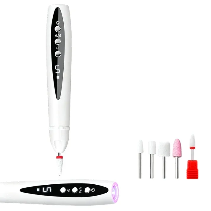 2-in-1 Electric Nail Drill with UV Gel Light – Professional manicure & pedicure kit