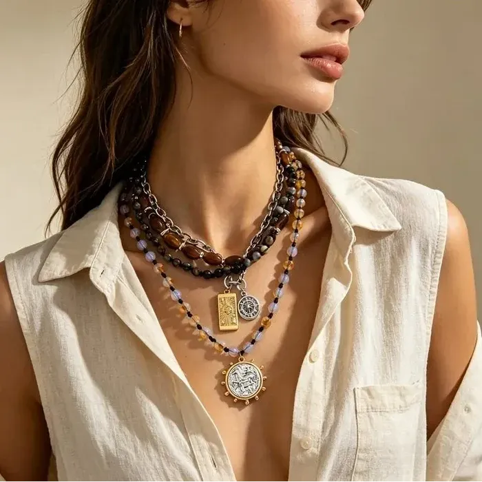 Vintage Boho Layered Necklace