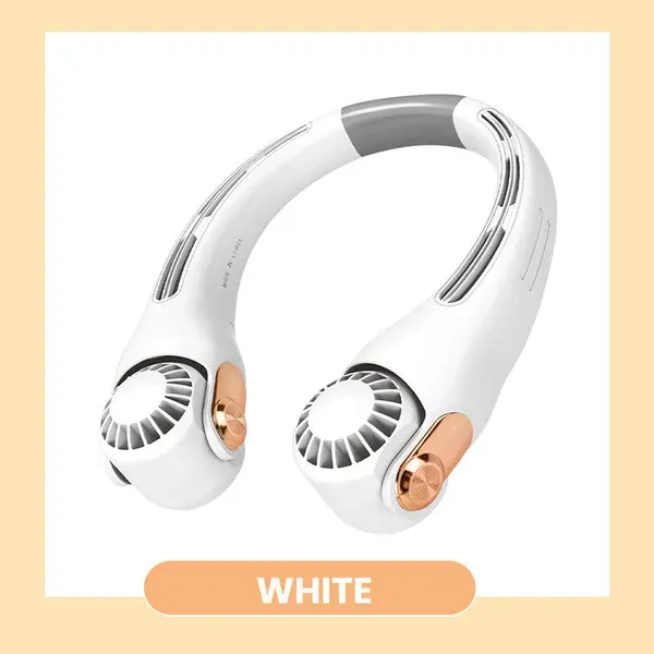 Neck Air Conditioner Fan – Ultra‑quiet, 360° rotating, 3 speeds. Hands‑free cooling, long battery