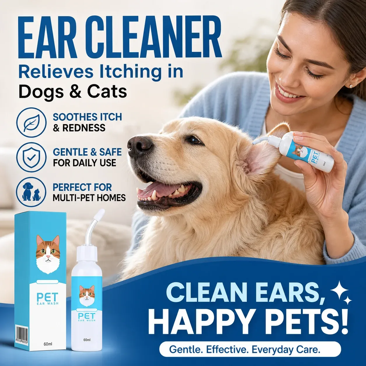 Gentle Pet Ear Cleaner