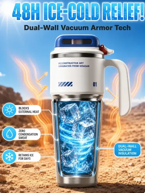 Large Capacity Stainless Steel Insulated Ice Tumbler