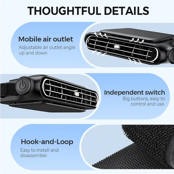 Car Headrest Cooling Fan