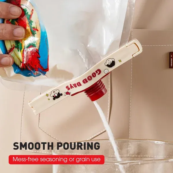 Kitchen Sealing Clip — Moisture-Proof, Double Serration, Smooth Pouring