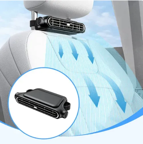 Cross-border new car twin-turbine wind car seat fan